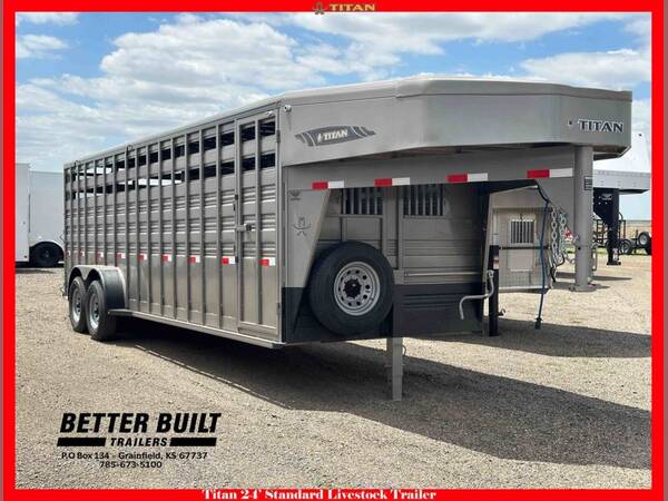 2026 Titan standard gooseneck livestock 24'