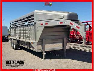 2026 GR Trailers Tandem Axle Gooseneck Stock Trailer 14,0