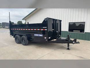 2026 Sure Trac 7'X14' Dump Trailer 14K Tele 3' High Sid