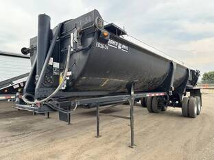 2014 RANCO 34' FRAMELESS STEEL ROCK END DUMP, BARN