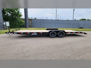 2025 Sure Trac 7'X24' 10K Wood Deck Car Hauler Trailer