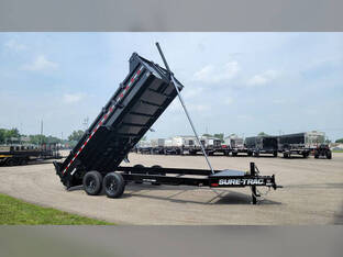 2026 Sure Trac 7'X16' 15.4K PS Tele Dump Trailer