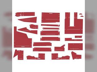 Cab Foam Kit less Headliner Red Material Series III fits White 2-88 2-110 100 120 125 140 145 160 170 185 195 2-135 2-155 2-180