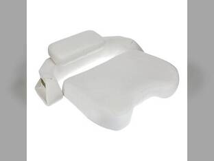Seat Cushion Set - Vinyl White 3 Pieces fits Allis Chalmers 180 185 190 190XT 200 210 220 220 70243509