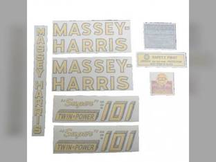 101 Super Twin Power Decal Set Vinyl fits Massey Harris 101