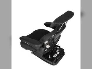 Seat Assembly - Grammer Style Air Suspension Fabric Black fits New Holland fits Case fits Massey Ferguson fits Kubota fits Case IH fits Allis Chalmers fits AGCO fits McCormick fits Steiger