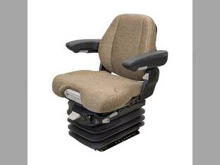 Seat Assembly - Air Suspension with IVT and Armrests Brown Fabric fits John Deere 7720 7820 7920 8100 8110 8120 8200 8210 8220 8300 8310 8400 8410 8420 8430 8520 8630 fits Seats & Cushions MSG95/741