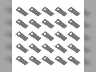 Disc Mower Blade - Left Hand Type 9 25 Pack fits Hesston 1004 1005 1006 1007 1008 76N917 fits New Idea 527747