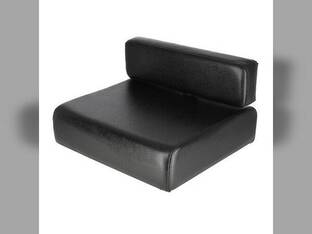 Cushion Set - 2 Piece Vinyl Black fits John Deere G M MT 40 320 330 420 430 435 1010 420 430 1010 440 440 AM1839T AM339T