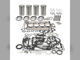 Engine Rebuild Kit with Valve Train - Less Bearings - Combustion Bowl Piston fits Massey Ferguson 65 365 65 fits Perkins A4.203
