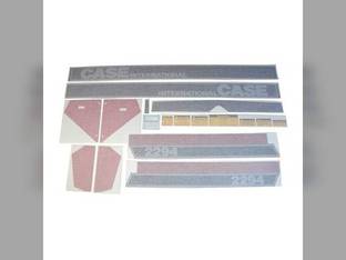 Cab Decal Set Black/Red/Silver - Vinyl fits Case IH 2294