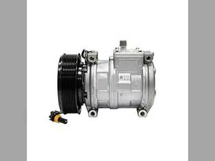 Air Conditioning Compressor - OE Denso without Manifold fits John Deere 7210 7410 7510 7600 7610 7710 7810 8100 8120 8200 8210 8220 8245R 8270R 8295R 8300 8310 8320 8400 8420 8430 7700 7800 AH169875