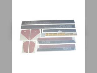 Cab Decal Set Black/Red/Silver - Vinyl fits Case IH 2594