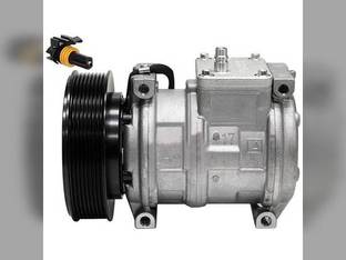 Air Conditioning Compressor- OE Denso without Manifold fits John Deere 300 444 444H 444J 544 544J 644 644K 670 670CH 670GP 672G 700 700H 700J 750 750C 750J 762 762A 762B 770 850 850C 850J AT168543