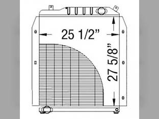 Radiator fits Massey Ferguson 8140 8150 8160 3713181M4