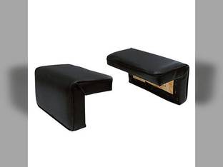 Armrest Set Vinyl Black fits John Deere 350 450 450B 450C 550 350 420 430 440 450C 550 1010 2010 420 430 1010 AT10140