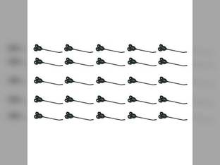 Rubber Rake Tooth - 25 Pack fits John Deere 700 705 AE56204 fits Massey Ferguson 585 588 1058730M1 fits Hesston 3700 3800 3810 3900 3950 1703743 fits Vermeer R9 R21 R23 R23A R24 R24A R2300 288-8001