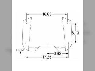 Seat Cushion Set - 3 Piece Super Deluxe Style Embossed Vinyl White fits Allis Chalmers 180 185 190 190XT 200 210 220