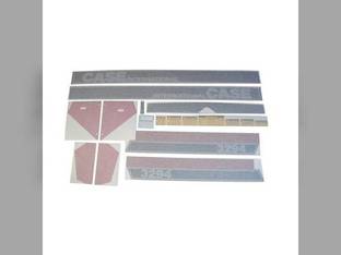 Cab Decal Set Black/Red/Silver - Vinyl fits Case IH 3294