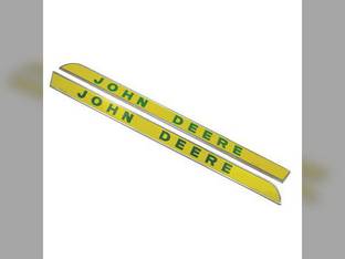 Side Molding Emblem Set - Flat Style fits John Deere 1010 1020 2010 2020 2510 2520 3010 3020 4000 4010 4020 4320 4520 4620 5010 5020 7020 1010 2020 AR28049 AR28048