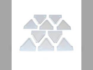 Sickle Section Shape 2 TS XH Plated Package of 10 fits New Holland 1496 1499 86616527 fits Case IH 4000 8820 8830 8840 700705300 fits Gehl 700705300 fits Hesston 700705300 fits New Idea W501017E