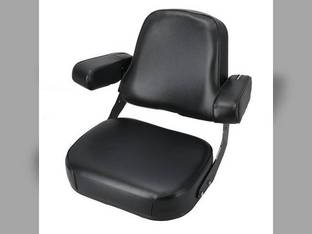Seat Cushion Set - Vinyl Black 4 Pieces fits Case 1170 1270 1090 1070 770  1370 1175 870 2470 970 2670
