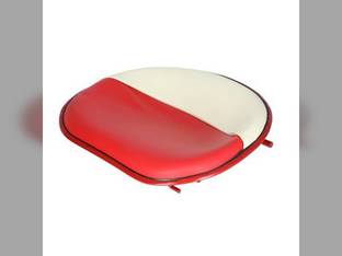 Pan Seat Rod Mount Vinyl Red and White fits International A B Super A 100 130 140 300 300U 330 340 350 444 2444 140 340 444 2444 50570DC