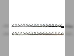Bolt-On Sickle Chome 11 Gauge Top Serrated 6' - Right Hand fits Hesston 6550 6650 8100 801-183