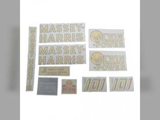 101 Twin Power Decal Set Vinyl fits Massey Harris 101