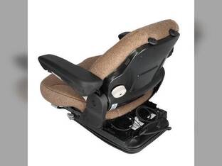 Seat Assembly - Air Suspension Grammer Style Fabric Brown fits John Deere fits New Holland fits Case fits Massey Ferguson fits Kubota fits Case IH fits Allis Chalmers fits AGCO fits McCormick
