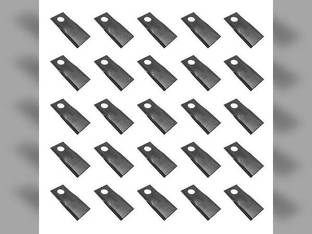 Disc Mower Blade - Right Hand Type 9 25 Pack fits Hesston 1004 1005 1006 1007 1008 76N916 fits Bush Hog 527746BH