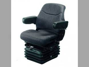 Seat Assembly Full Adjustment with Suspension Fabric Gray fits New Holland T8010 T8020 T8030 T8050 TG210 TG230 fits Ford fits Case IH 1999936C3 1999936C4 fits Versatile fits Deutz Allis fits Hagie